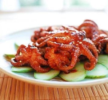 Baby octopus 360x334 - Jjukkumi Gui (Spicy Grilled Baby Octopus)