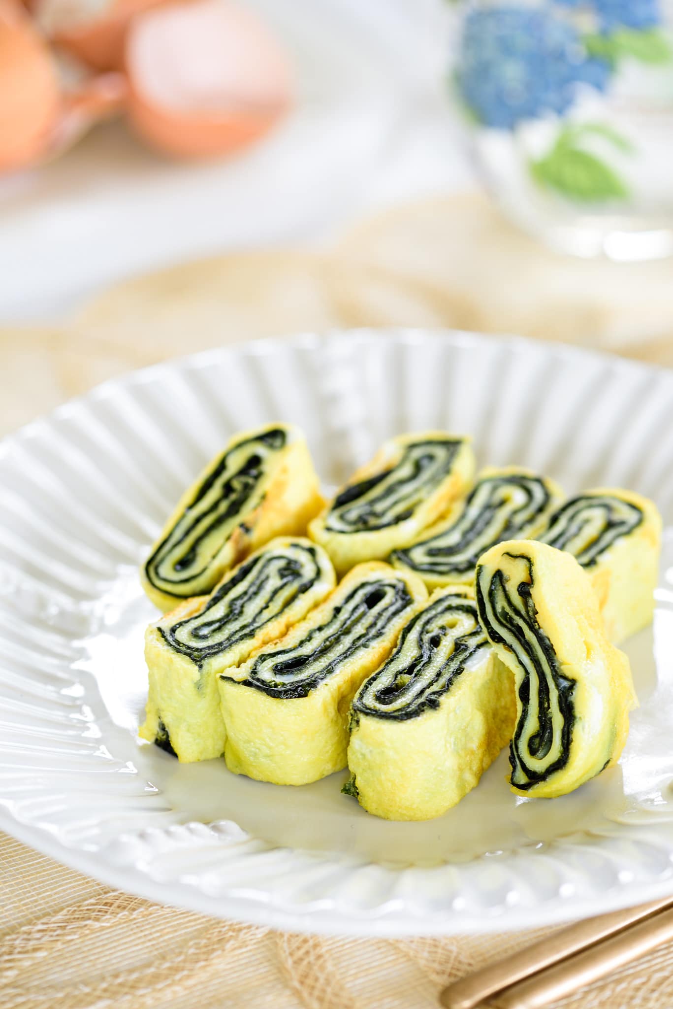 DSC0076 2 - Gyeran Mari (Rolled Omelette) with Seaweed