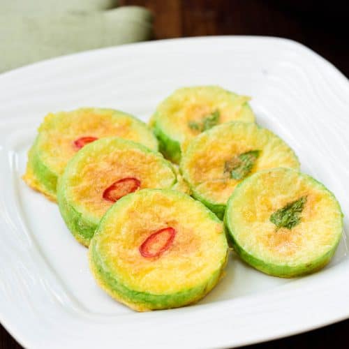 DSC1000 2 500x500 - Hobak Jeon (Pan-fried Zucchini in Egg Batter)