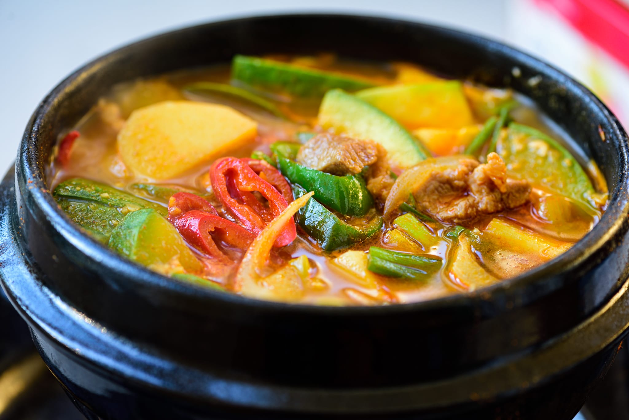 DSC2531 - Gochujang Jjigae (Gochujang Stew with Zucchini)