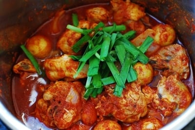 Instant Pot Dakbokkeumtang (Korean Spicy Chicken Stew)