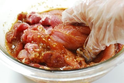 Dwaeji Doenjang Gui recipe 6 - Maekjeok (Doenjang Marinated Pork)