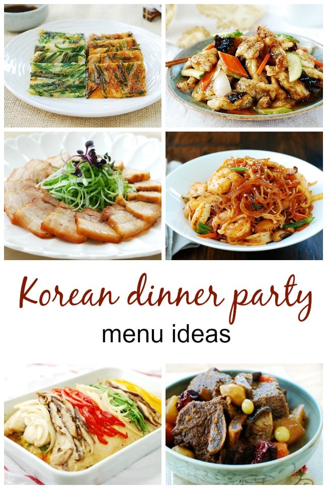 korean dinner party menu ideas - Korean Dinner Party Menus