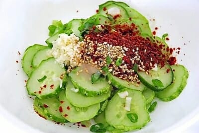 oi muchim3 1 e1527948505266 - Oi Muchim (Spicy Cucumber  Salad)